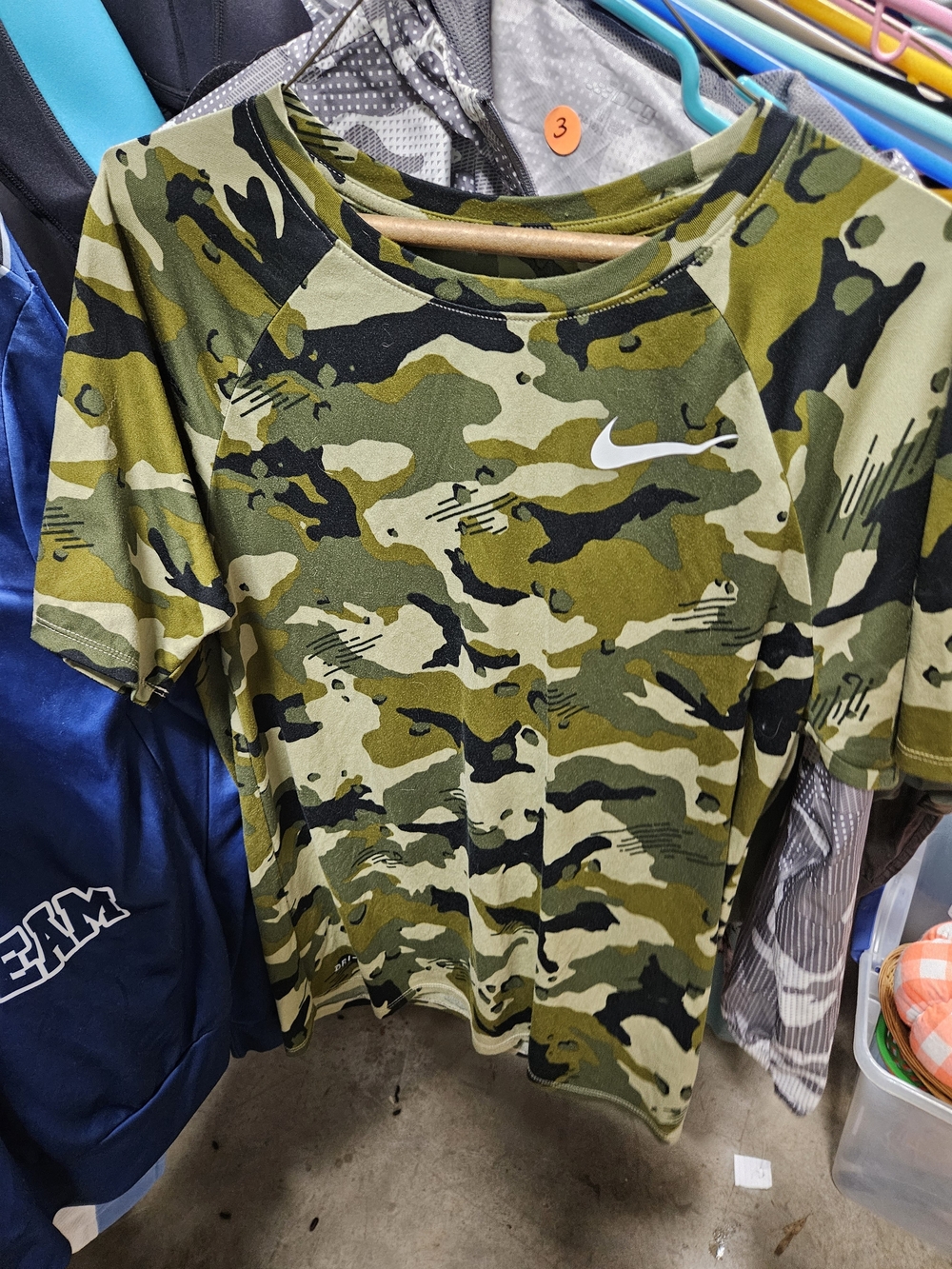 Nike Camo Short Sleeve Tee - Green Camo